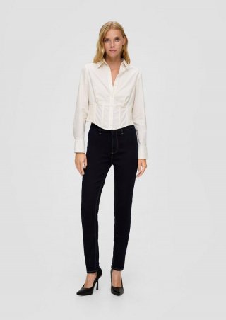 s.Oliver Jeggings Sadie / Skinny Fit / High Rise / Skinny Leg - dunkelblau