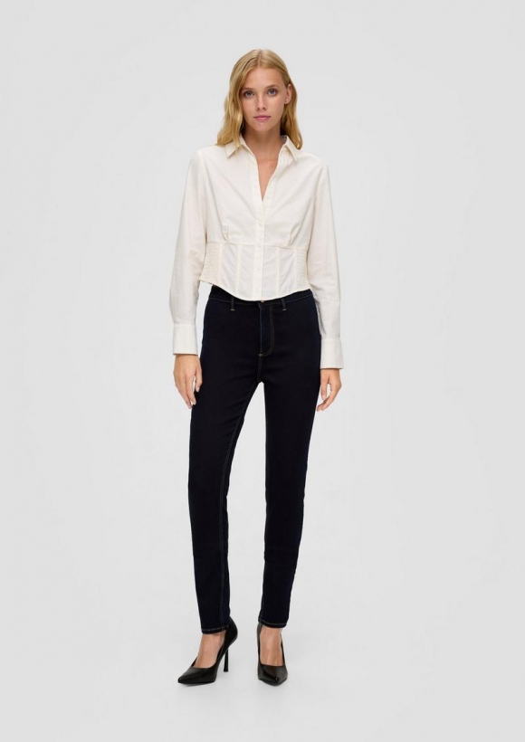 s.Oliver Jeggings Sadie / Skinny Fit / High Rise / Skinny Leg - dunkelblau
