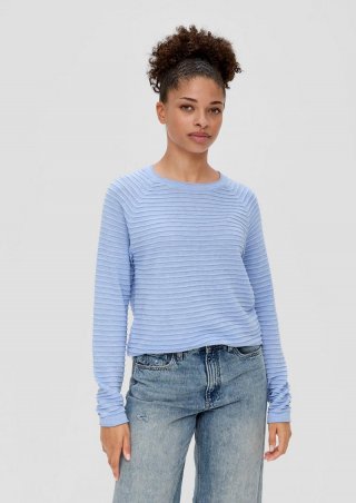s.Oliver Pullover aus Viskosemix - himmelblau