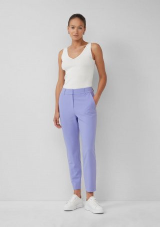 s.Oliver Cigarette-Pants im Slim Fit aus Viskosemix - himmelblau
