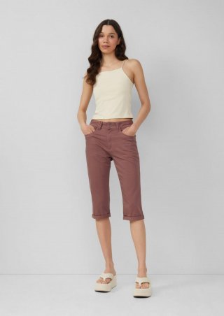 s.Oliver Caprihose Catie / Slim Fit / Mid Rise - altrosa