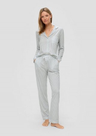 s.Oliver Lange Pyjamahose - minze