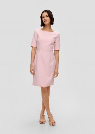 s.Oliver Kleid mit U-Boot-Ausschnitt - zartrosa