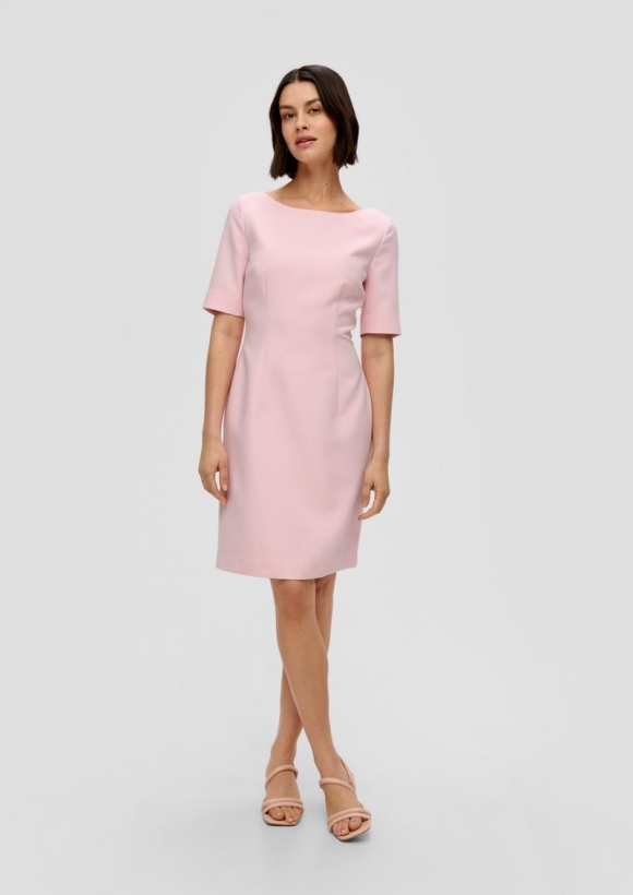 s.Oliver Kleid mit U-Boot-Ausschnitt - zartrosa
