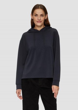 s.Oliver Hoodie aus Scuba im Relaxed Fit - navy