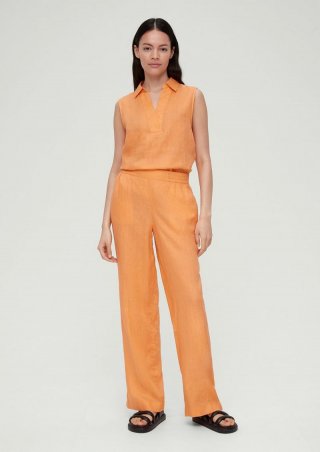 s.Oliver Loose: Joggpants aus Leinen - mango