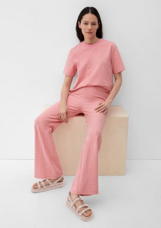 s.Oliver Stoffhose aus Baumwollstretch - pink