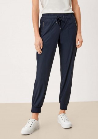 s.Oliver Regular: Hose mit Tunnelzug - navy