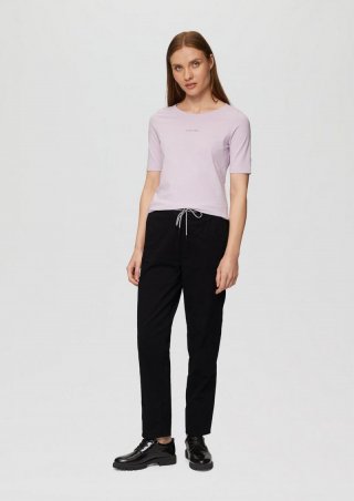s.Oliver Relaxed: Jogg Pants aus Baumwollstretch - schwarz