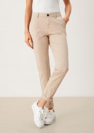 s.Oliver Regular Fit: Stretch-Chino - sandstein