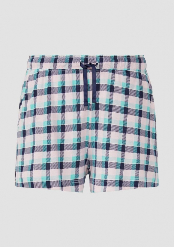 s.Oliver Schlafshorts mit All-over-Print - rosa