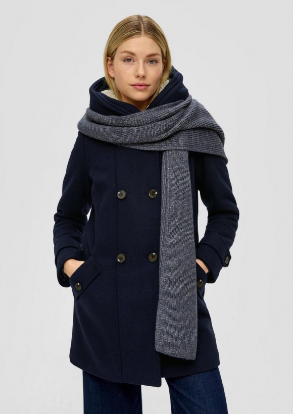s.Oliver Mantel aus Wollmix - navy