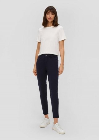 s.Oliver Slim: Hose aus Baumwollstretch - navy