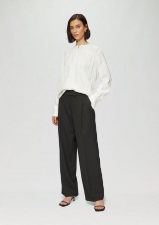 s.Oliver Elegante Hose mit Extra Wide Leg aus Viskosemix - schwarz