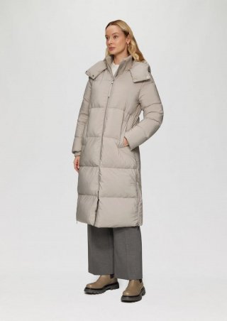 s.Oliver Wärmender Daunenmantel mit abnehmbarer Kapuze - helles beige