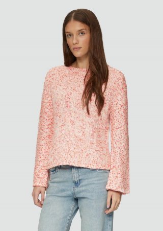 s.Oliver Melierter Strickpullover mit weiten Ärmeln - mango