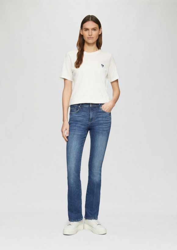 s.Oliver Jeans Beverly / Slim Fit / Mid Rise / Bootcut Leg - dunkelblau