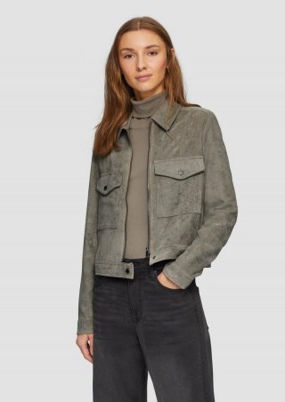 s.Oliver Kurze Cordjacke mit aufgesetzten Taschen - karamell