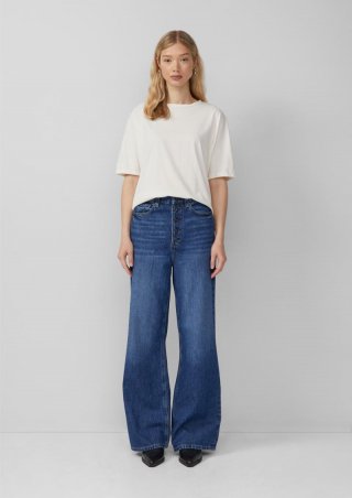 s.Oliver Jeans Catie / Slim Fit / High Rise / Wide Leg - blau