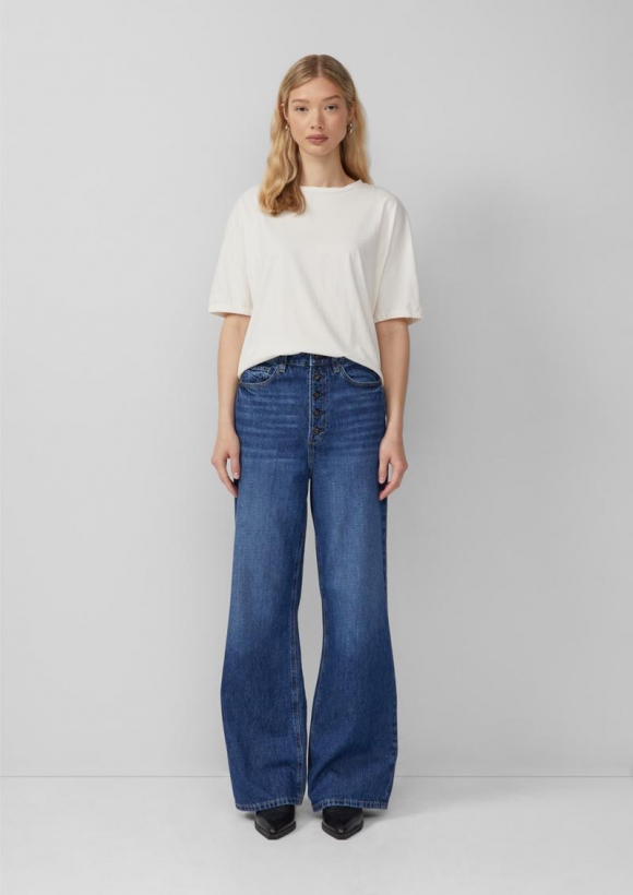 s.Oliver Jeans Catie / Slim Fit / High Rise / Wide Leg - blau