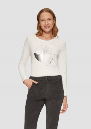 s.Oliver Cordhose im Slim Fit - dunkelgrau