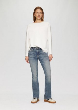 s.Oliver Jeans Beverly / Slim Fit / Mid Rise/ Bootcut Leg - blau