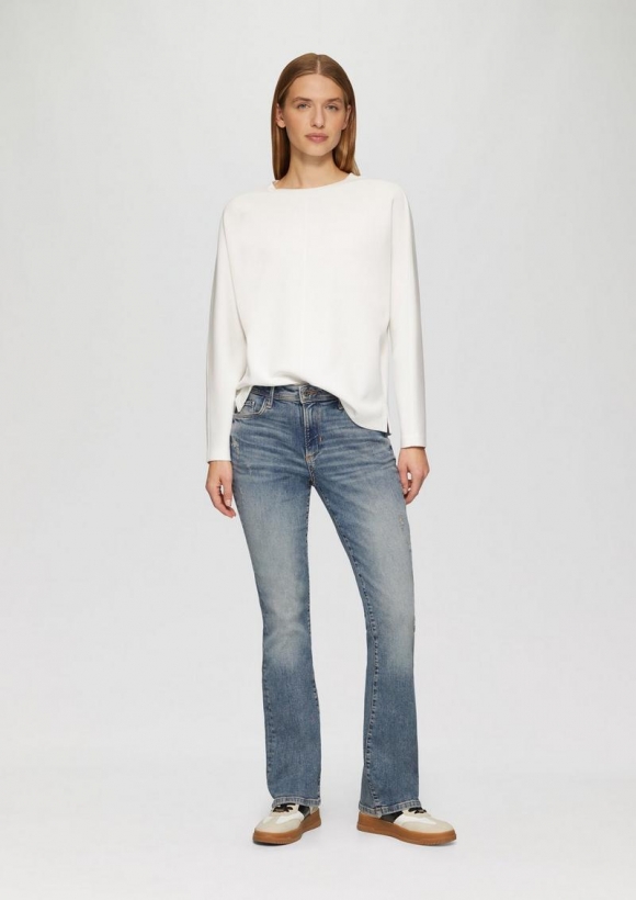 s.Oliver Jeans Beverly / Slim Fit / Mid Rise/ Bootcut Leg - blau