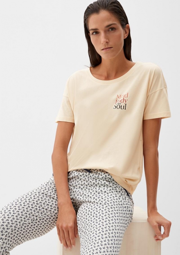 s.Oliver Nightwear Shirt - puder