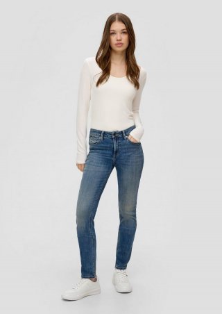 s.Oliver Jeans Catie / Slim Fit / Mid Rise / Slim Leg - blau