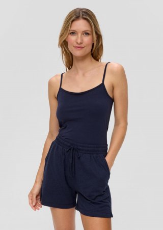 s.Oliver Shorts aus Jersey mit elastischem Bund - tiefblau