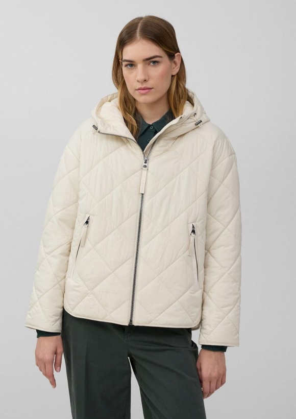s.Oliver Jacke mit Rautensteppung - helles beige