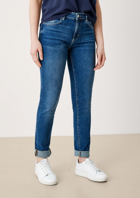 s.Oliver Jeans Betsy / Slim Fit / Mid Rise / Slim Leg - royalblau