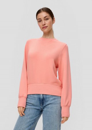 s.Oliver Sweatshirt aus Interlockjersey - pfirsich