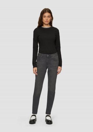 s.Oliver Sadie / Skinny Fit / Mid Rise / Skinny Leg - graphit