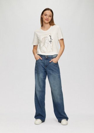 s.Oliver Jeans Suri / Regular Fit / High Rise / Wide Leg - blau