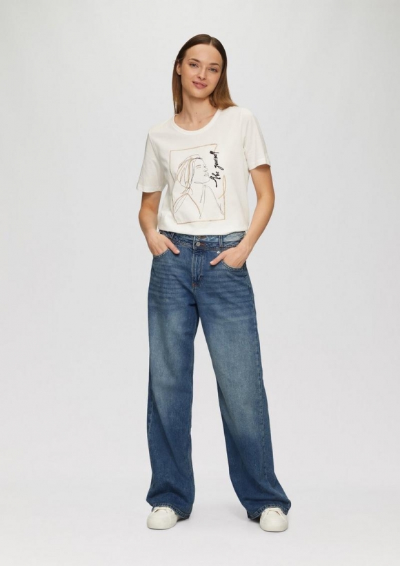s.Oliver Jeans Suri / Regular Fit / High Rise / Wide Leg - blau