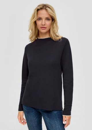 s.Oliver Pullover aus Viskosemix - navy