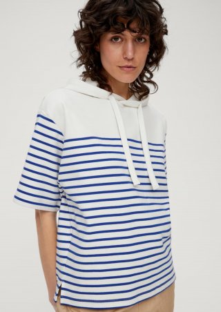 s.Oliver Sweatshirt aus Baumwollstretch - ozeanblau