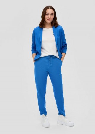 s.Oliver Relaxed: Joggpants mit Tapered Leg - royalblau