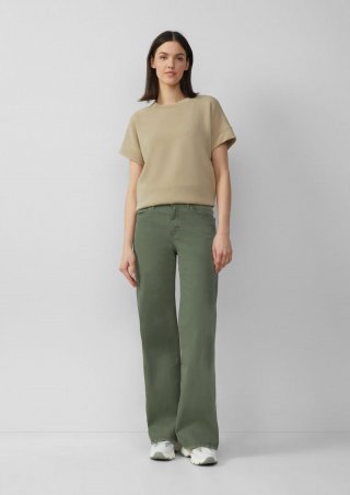 s.Oliver Jeans Suri / Regular Fit / High Rise / Wide Leg - salbeigrün