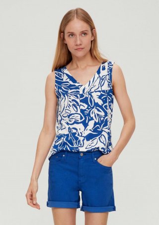 s.Oliver Jeans-Shorts Betsy / Slim Fit / Mid Rise / Regular Leg - royalblau