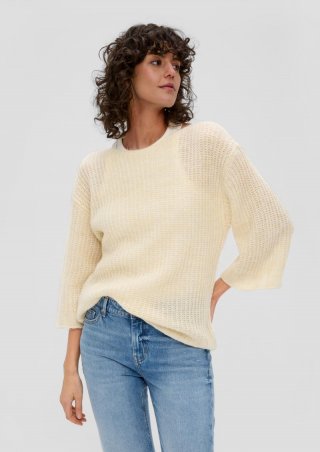 s.Oliver Pullover aus Strick - beige