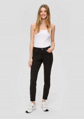 s.Oliver Ankle-Jeans Sadie / Skinny Fit / Mid Rise / Skinny Leg - schwarz