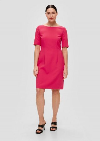 s.Oliver Kleid mit U-Boot-Ausschnitt - pink