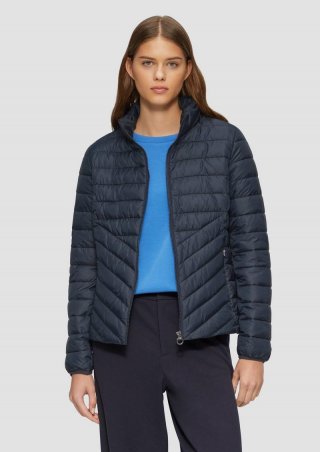 s.Oliver Leichte Steppjacke mit Stehkragen - navy
