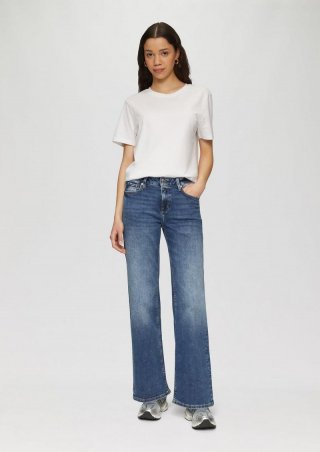 s.Oliver Jeans Catie / Slim Fit / Mid Rise / Wide Leg / Superstretch - blau