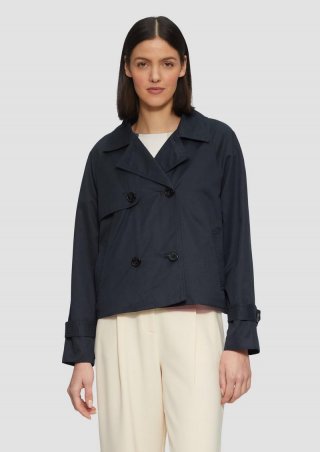 s.Oliver Cabanjacke mit Raglanärmeln und Streifenfutter - navy