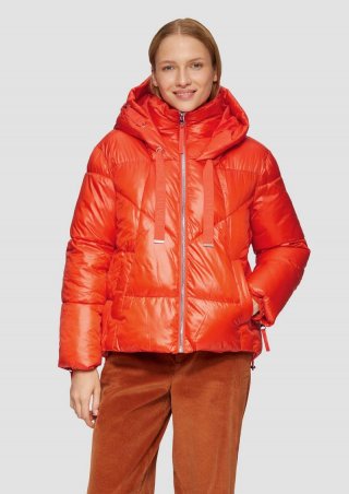 s.Oliver Lässige Pufferjacke mit Steppdetails - orange