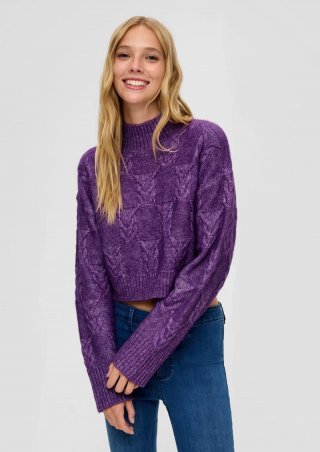 s.Oliver Pullover aus Wollmix - flieder