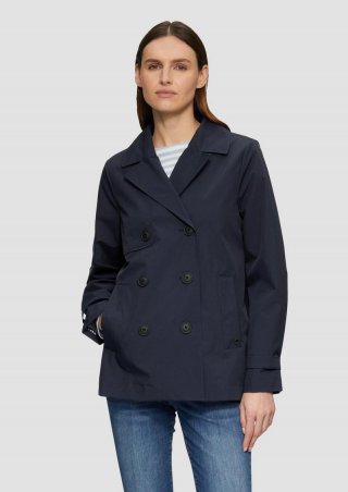 s.Oliver Wasserabweisende Cabanjacke mit Riegeldetail am Ärmel - navy